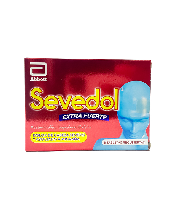 SEVEDOL EXTRA FUERTE CAJA X 8 TABLETAS